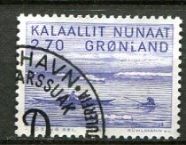 Grønland Afa 136 Stemplet