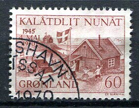 Grønland Afa 76 Stemplet