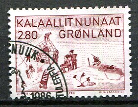 Grønland Afa 167 Stemplet