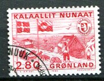 Grønland Afa 163 Stemplet