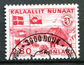 Grønland Afa 163 Stemplet