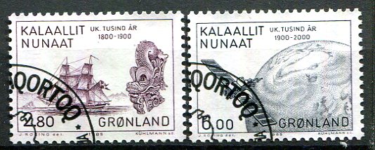 Grønland Afa 157 - 58 Stemplet