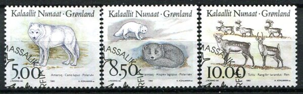 Grønland Afa 241 - 43 Stemplet