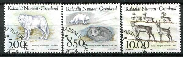 Grønland Afa 241 - 43 Stemplet