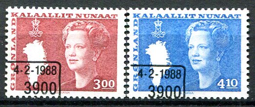 Grønland Afa 179 - 80 Stemplet