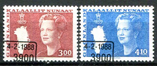 Grønland Afa 179 - 80 Stemplet