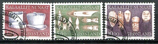 Grønland Afa 186 - 88 Stemplet