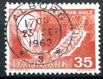 Danmark Afa 412 Stemplet