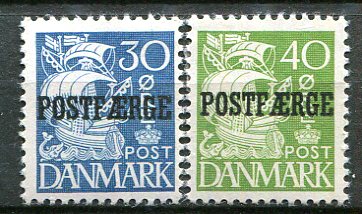 Danmark Afa 24 - 25 Ustemplet Postfærge