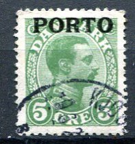 Danmark Afa 02 Stemplet Porto