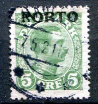 Danmark Afa 02 Stemplet Porto