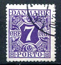 Danmark Afa 21 Stemplet Porto