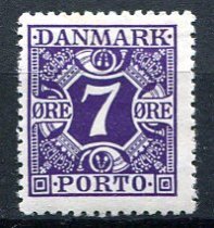 Danmark Afa 21 Ustemplet Porto