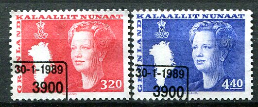 Grønland Afa 189 - 90 Stemplet