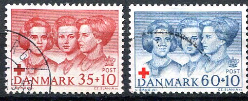 Danmark Afa 424F - 25F Stemplet
