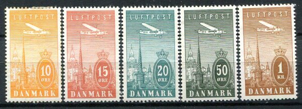 Danmark Afa 216 - 20 Ustemplet
