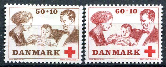 Danmark Afa 491 - 92 Postfrisk