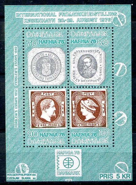 Danmark Afa 582 Postfrisk Miniark