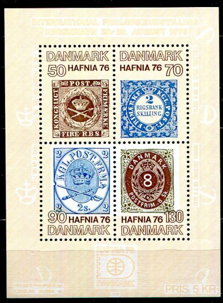 Danmark Afa 606 Postfrisk Miniark