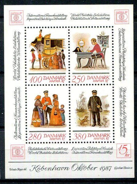 Danmark Afa 869 Postfrisk Miniark