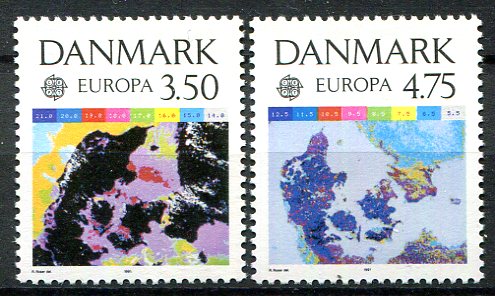 Danmark Afa 989 - 90 Postfrisk
