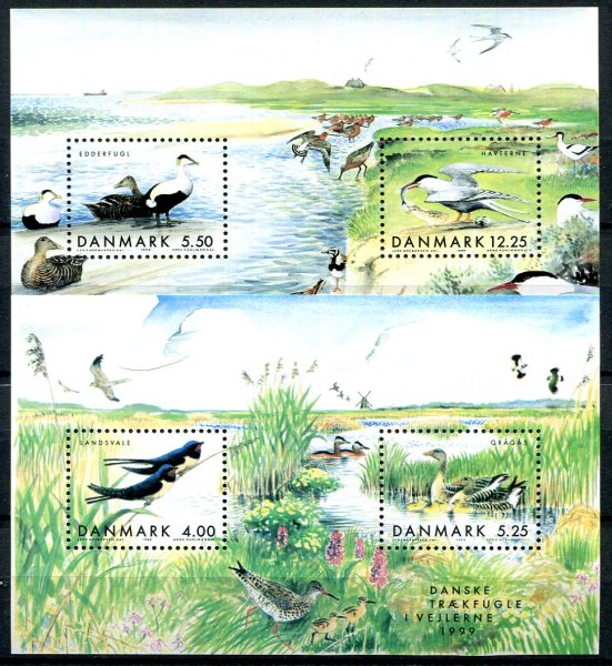 Danmark Afa 1228 - 31 Postfrisk Miniark