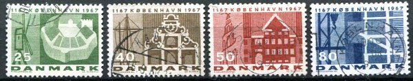 Danmark Afa 454 - 57 Stemplet