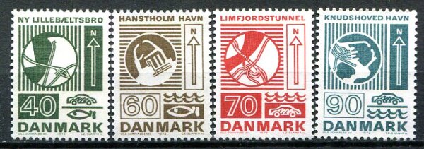 Danmark Afa 534 - 37 Postfrisk