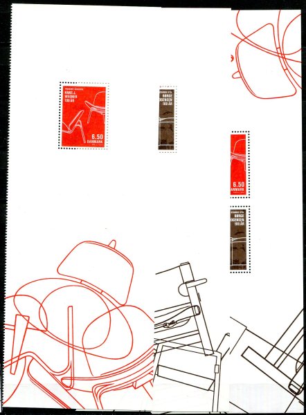 Danmark Afa 1775A - 77A Postfrisk Miniark