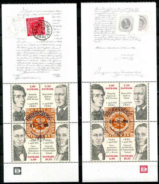Danmark Afa 1280A - 80B Stemplet Miniark