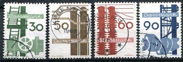 Danmark Afa 473 - 76 Stemplet