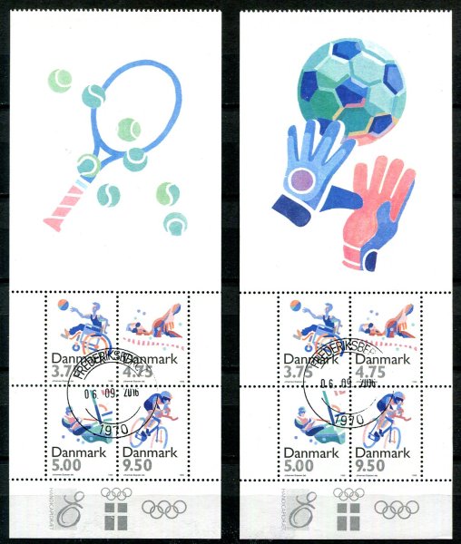 Danmark Afa 1115A - 15B Stemplet Miniark