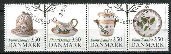 Danmark Afa 966 - 69 Stemplet 4-stribe