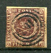 Danmark Afa 01Iia Stemplet