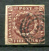 Danmark Afa 01Iia Stemplet