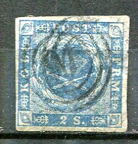 Danmark Afa 03 Stemplet