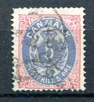 Danmark Afa 24 Stemplet