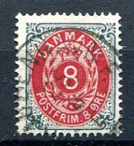 Danmark Afa 25 Stemplet