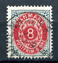 Danmark Afa 25 Stemplet