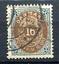 Danmark Afa 27 Stemplet