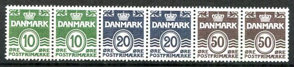 Danmark Afa HS 10 Postfrisk Hæftesammentryk