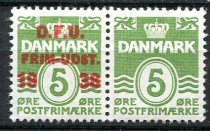 Danmark Afa 245 + 199a Postfrisk Parstykke