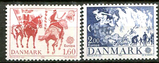 Danmark Afa 727 - 28 Postfrisk