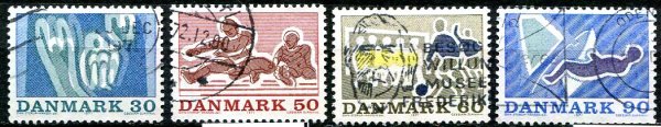 Danmark Afa 516 - 19 Stemplet