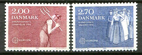 Danmark Afa 747 - 48 Postfrisk