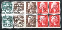 Danmark Afa HS 03 Stemplet Dobbelt Hæftesammentryk