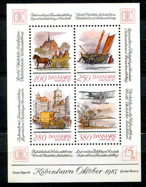 Danmark Afa 852 Postfrisk Miniark
