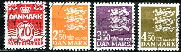 Danmark Afa 527 - 30 Stemplet