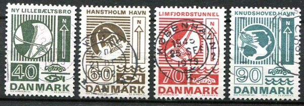 Danmark Afa 534 - 37 Stemplet