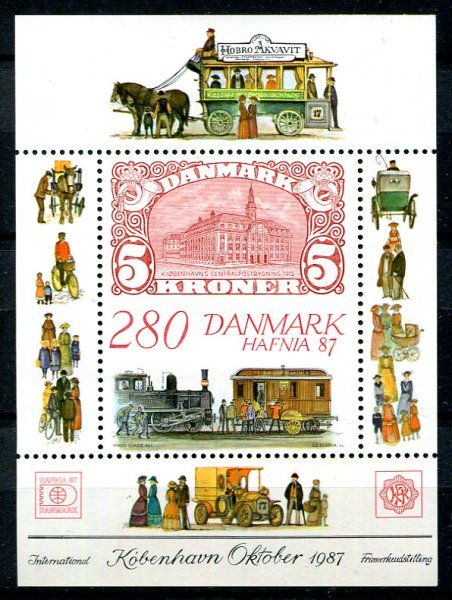 Danmark Afa 889 Postfrisk Miniark